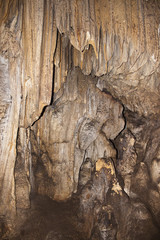 Limestone formations in karst cave near Ninh Binh, Vietnam