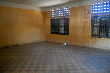 Cell in Tuol Sleng  (S21) Prison, Phnom Penh, Cambodia