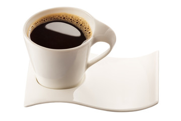 Coffee cup on a white background