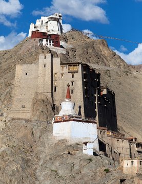 Leh Palace - Namgyal Tsemo Gompa - Leh - Ladakh - India