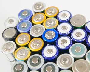 Used rechargeable batteries