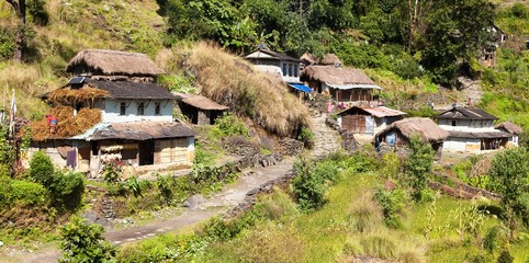 Beautiful village in western Nepal