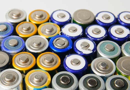 Used rechargeable batteries