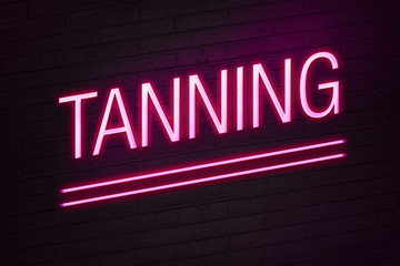 Tanning parlour neon sign