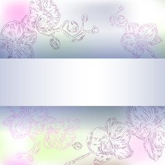floral orchid background