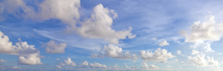 Blue sky with clouds