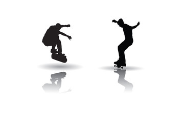 Skateboarding vector