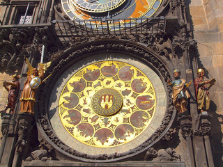 Fototapeta na wymiar Clock in Prague