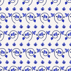 Seamless pattern with flowers