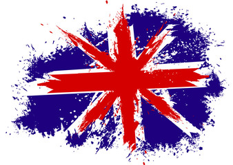 Grunge Britain flag