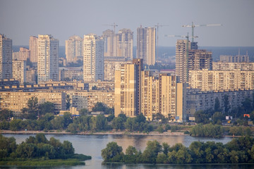 Obraz premium New residencial district in Kyiv city.