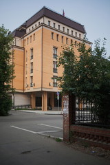 Old wooden house in the Irkutsk city