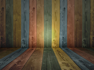 Vintage old colorful wood background