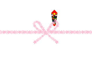 桜　のし　背景