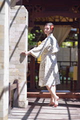 Fototapeta premium spa treatment at tropical resort