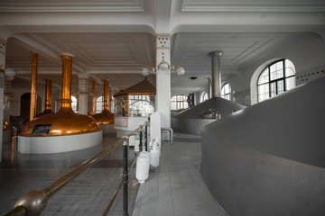 a brewery building interior