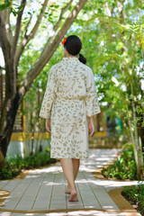 Fototapeta premium spa treatment at tropical resort