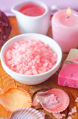 sea salt and aroma oil
