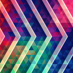 Abstract raster polygonal ornamental background.