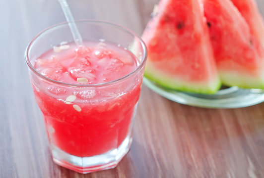 watermelon and juice