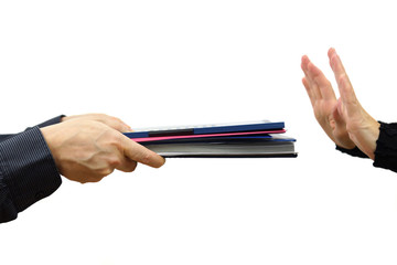 woman refuse  work and papers