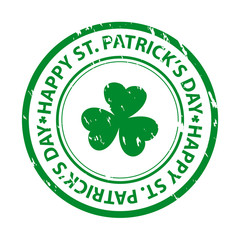 St. patrick's day rubber stamp