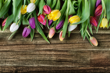 rustikaler Tulpenhintergrund