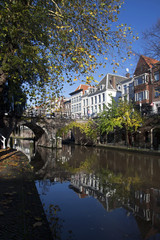 Old canal in Utrecht.