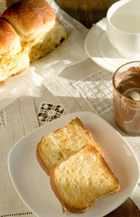 Toast of sweet bread