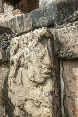 Bas-reliefs at Ruins of Palenque, Mexico