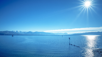 Obraz na płótnie Canvas Alpy Jezioro Bodeńskie