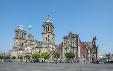 Obraz premium Metropolitan Cathedral of the Assumption of Mary of Mexico City.