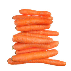 Carrots on white