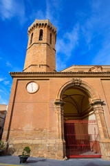 Fototapeta na wymiar Carinena Zaragoza church Nuestra Senora de la Asuncion Spain