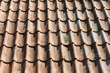 Vintage roof tiles