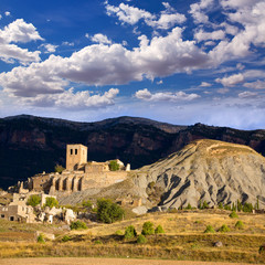 Fototapeta premium Esco in Huesca Aragon Pyrenees of Spain