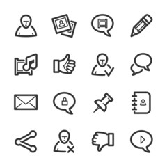 Social Networks icons – Bazza series