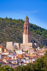Fototapeta na wymiar Jerica Castellon village skyline in Alto Palancia of Spain