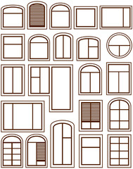 set isolated windows icons