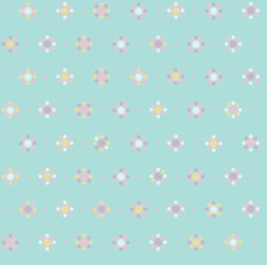 Vector floral seamless pattern, blurred, soft effect.