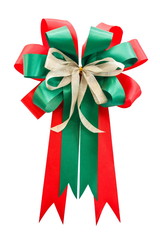 red and green bow