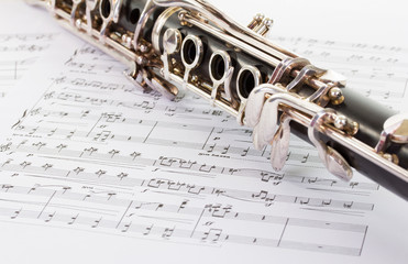 Klarinette mit Noten