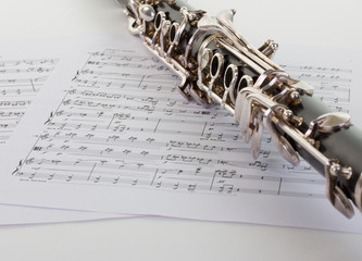 Klarinette mit Noten