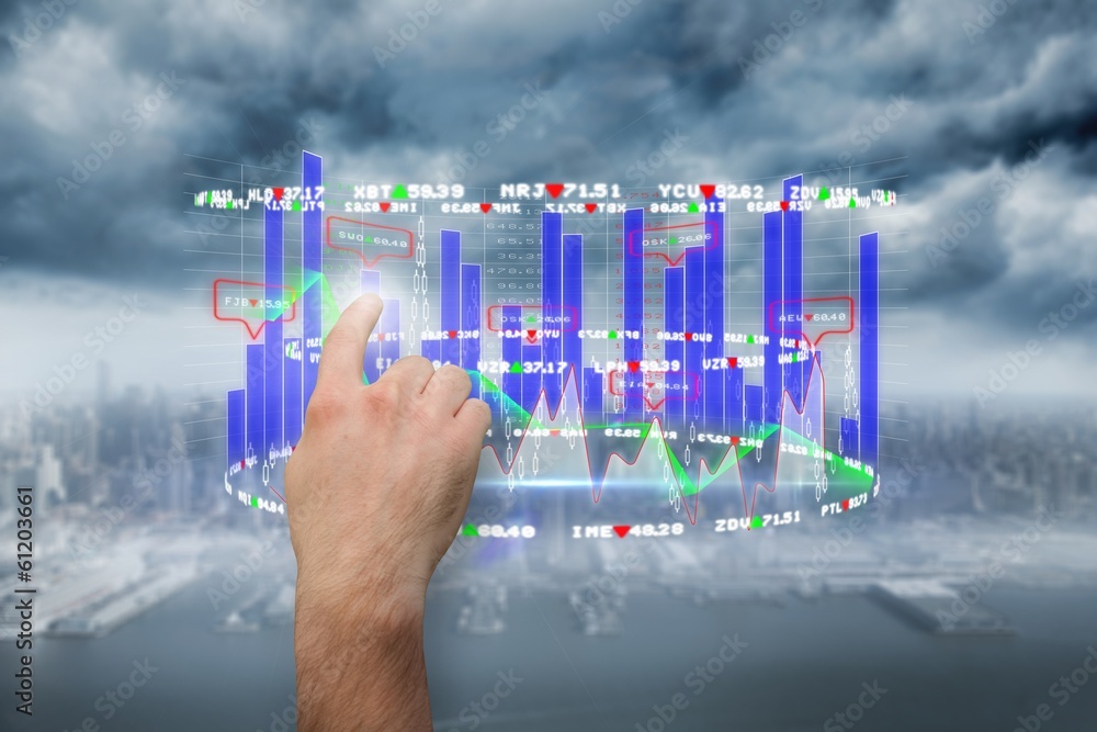 Poster composite image of hand pointing