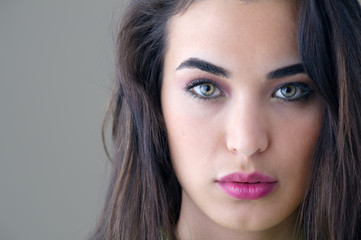 Fototapeta premium magnificent portrait of a beautiful young woman