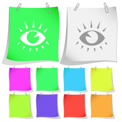 . Vector note papers.