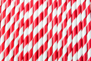 Red paper straws