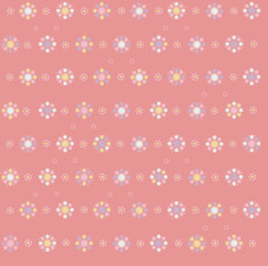 Vector floral seamless pattern, blurred, soft effect.