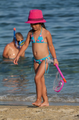 Child on the beach