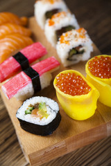 Sushi traditional japanese food 